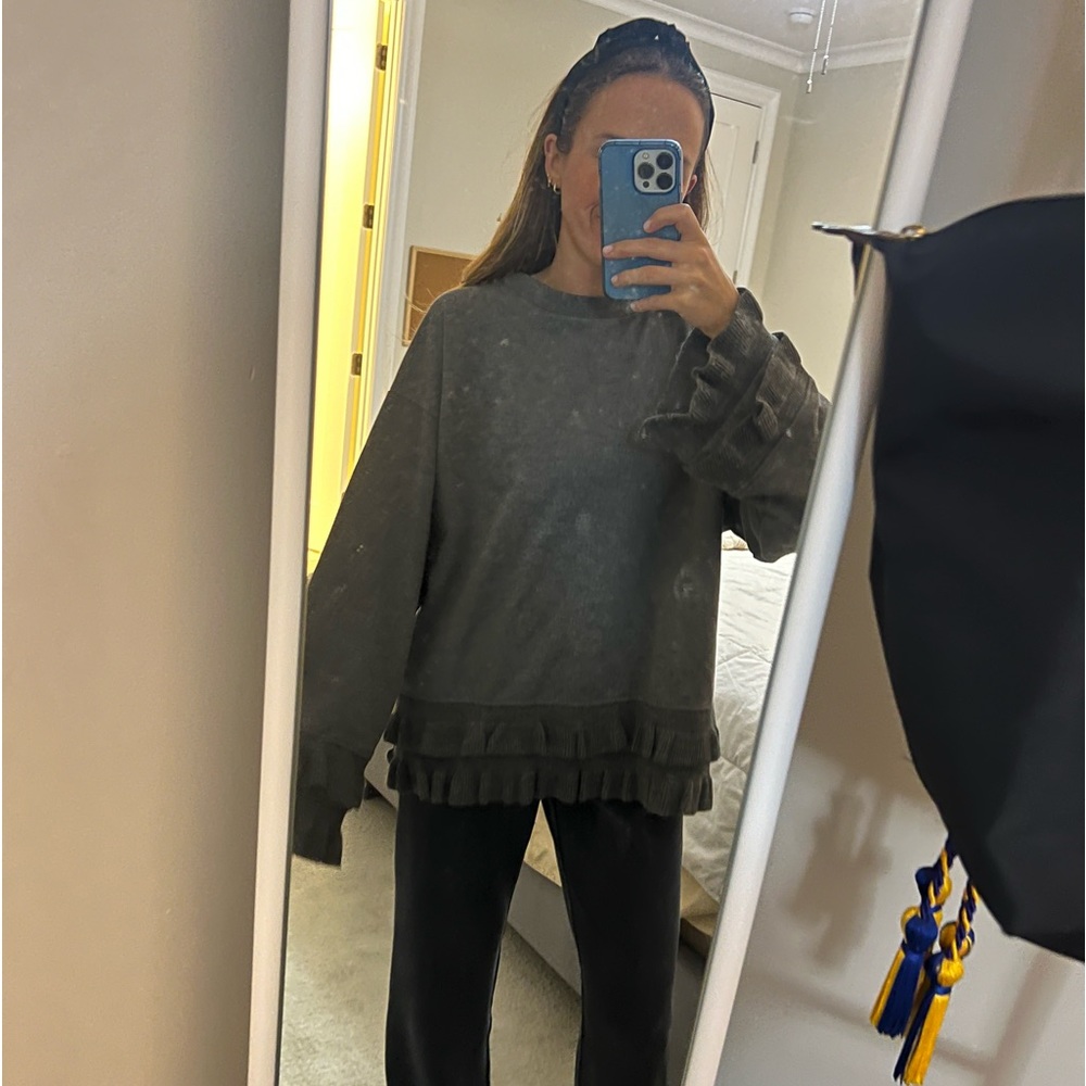 Zara Ruffle Sweatshirt